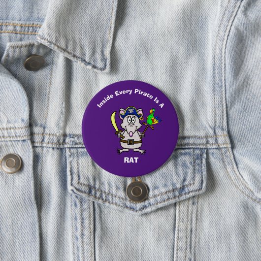Pirate Rat Button (In situ)