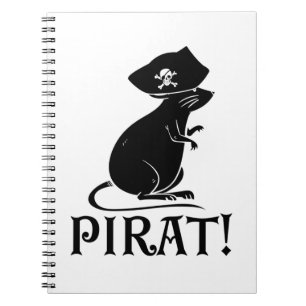Pirate Rat Pirate House Rat Rodent Gift Notitieboek