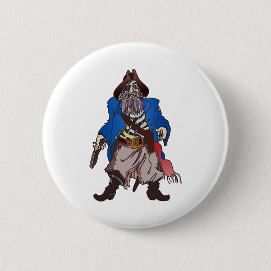 PIRATE RONDE BUTTON 5,7 CM (Voorkant)