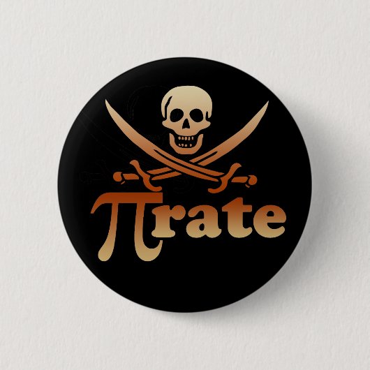 Pirate Ronde Button 5,7 Cm (Voorkant)