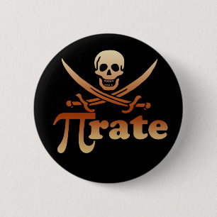 Pirate Ronde Button 5,7 Cm