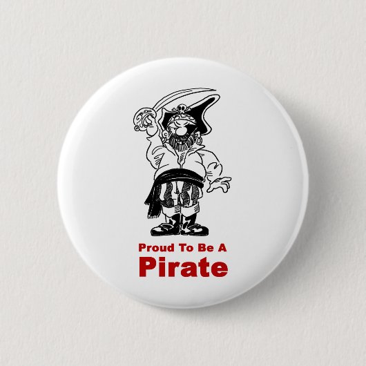 Pirate Ronde Button 5,7 Cm (Voorkant)