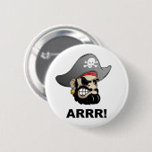 Pirate Ronde Button 5,7 Cm (Voorkant /achterkant)