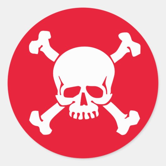 Pirate Ronde Sticker (Voorkant)