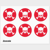 Pirate Ronde Sticker (Vel)