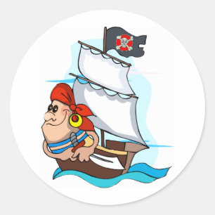 Pirate Ronde Sticker