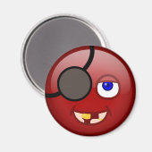 Pirate rood magneet (Voorkant / Achterkant)