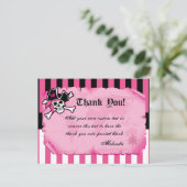 Pirate rose Merci Cartes (Debout devant)