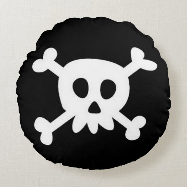 Pirate Round Pillow Rond Kussen (Voorkant)