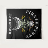 Pirate Royal  Piratenfeest achtergronddecoratie Wandkleed (Voorkant (horizontaal))