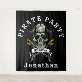 Pirate Royal  Piratenfeest achtergronddecoratie Wandkleed