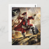 Pirate Santa Briefkaart (Voorkant / Achterkant)