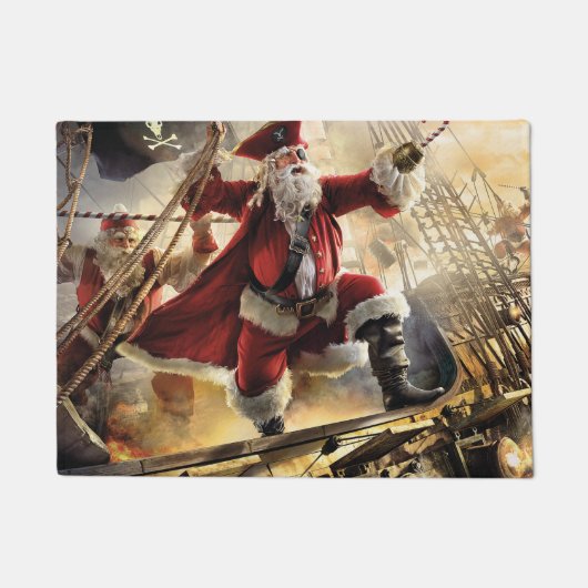 Pirate Santa Deurmat (Voorkant)