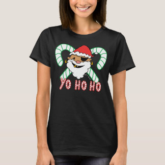 Pirate Santa Emblem T-shirt