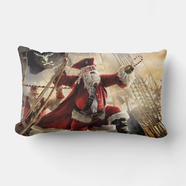 Pirate Santa Kussen (Voorkant)