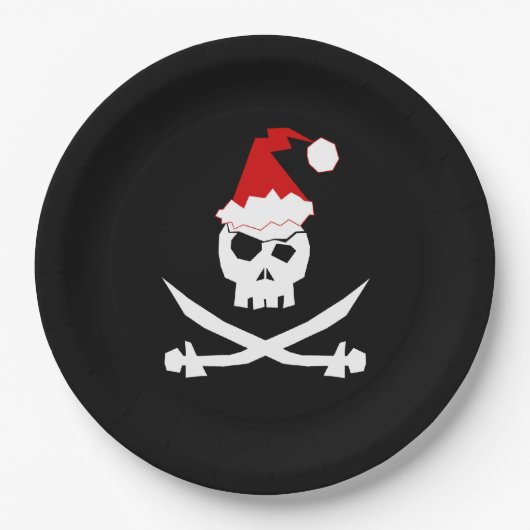 Pirate Santa Papieren Bordje (Voorkant)