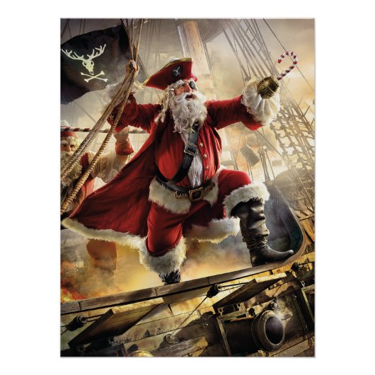 Pirate Santa Perfect Poster (Voorkant)