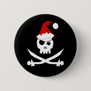 Pirate Santa Ronde Button 5,7 Cm