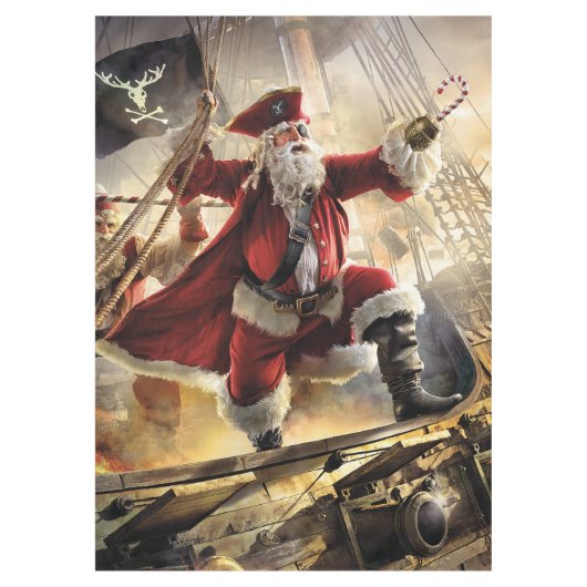 Pirate Santa Tafelkleed (Voorkant)