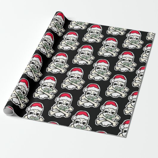 Pirate Santa Wrap Cadeaupapier (Uitgerold)