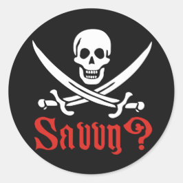 Pirate Savvy Ronde Sticker
