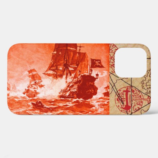PIRATE SCHIP BATTLE / ANTIEK PIRATEN BEHANDELINGSK Case-Mate iPhone CASE (Achterkant (horizontaal))