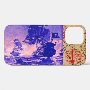PIRATE SCHIP BATTLE / ANTIEK PIRATEN BEHANDELINGSK iPhone 12 HOESJE