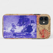PIRATE SCHIP BATTLE / ANTIEK PIRATEN BEHANDELINGSK Case-Mate iPhone CASE (Achterkant (horizontaal))