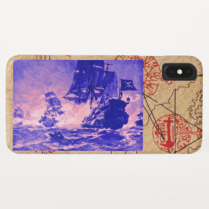 PIRATE SCHIP BATTLE / ANTIEK PIRATEN BEHANDELINGSK iPhone XS MAX HOESJE