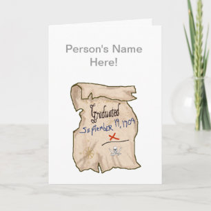 Pirate School Afstuderen Certificate Card Kaart