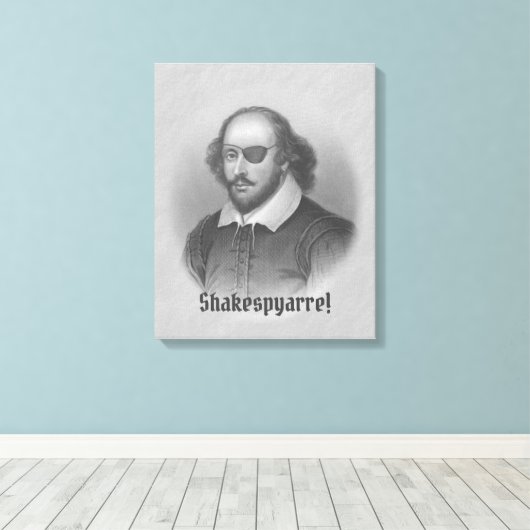 Pirate Shakespeare Canvas Afdruk (Insitu (Houten vloer))