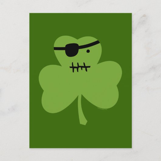 Pirate Shamrock Briefkaart (Voorkant)