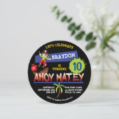 Pirate Ship Anniversaire Fête Invitation (Debout devant)