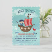 Pirate Ship Anniversaire Invitation (Debout devant)