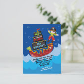 Pirate Ship Anniversaire Invitation (Debout devant)