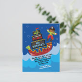 Pirate Ship Anniversaire Invitation (Debout devant)