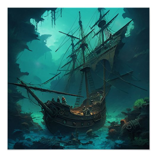 Pirate Ship Art Series - Eerste editie #9 Perfect Poster (Voorkant)