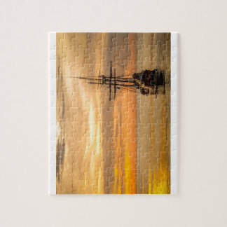 Pirate Ship at Sunset Legpuzzel