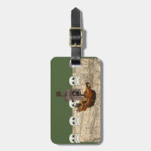 Pirate Ship Bagagelabel (Voorkant verticaal)
