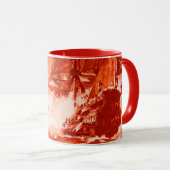 PIRATE SHIP BATTLE IN RED  MOK (Voorkant rechts)