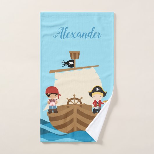 Pirate Ship Boy Bad Handdoek (Handdoek)
