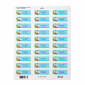 Pirate Ship Boy Verjaardag Retouradres Labels (Full Sheet)