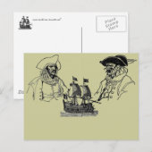 Pirate Ship Briefkaart (Voorkant / Achterkant)