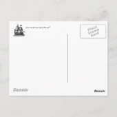Pirate Ship Briefkaart (Achterkant)