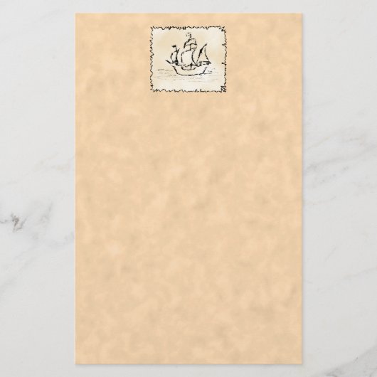 Pirate Ship. Briefpapier (Voorkant)