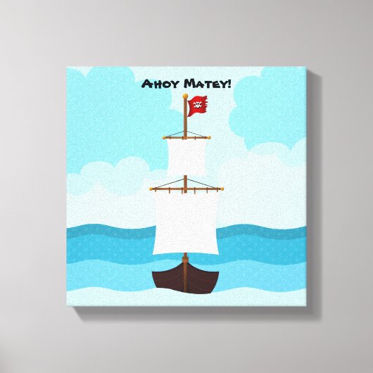 Pirate Ship Canvas Afdruk (Voorkant)
