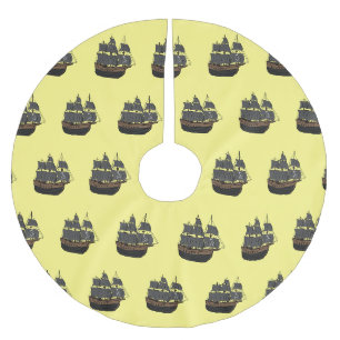 Pirate ship cartoon illustratie kerstboom rok