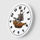 Pirate Ship Clock Grote Klok (Hoek)