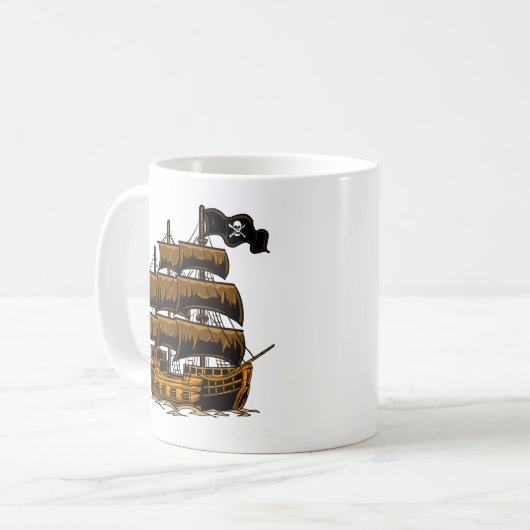 Pirate Ship Coffee Mug (Devant gauche)