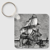 Pirate Ship en Galleon Sleutelhanger (Voorkant)